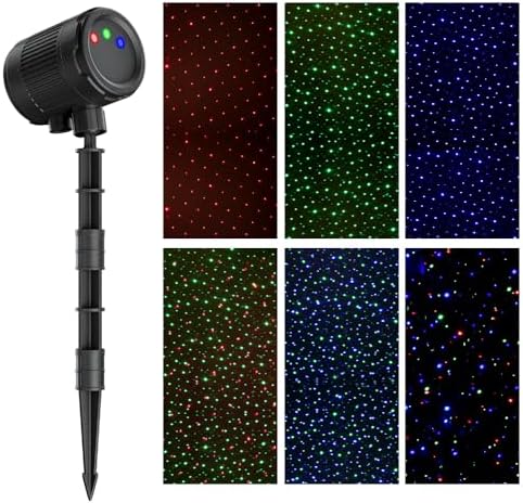 laser christmas projector lights outdoor, firefly light show showing dimensions
