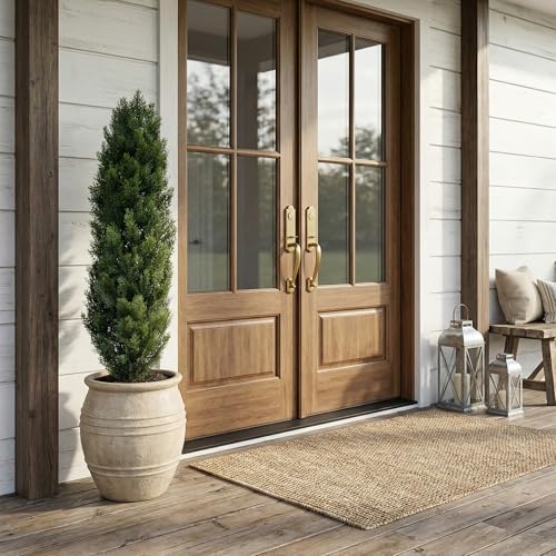 Nearly Natural 4 ft Artificial Cedar Tree, UV-Resistant Outdoor Plant