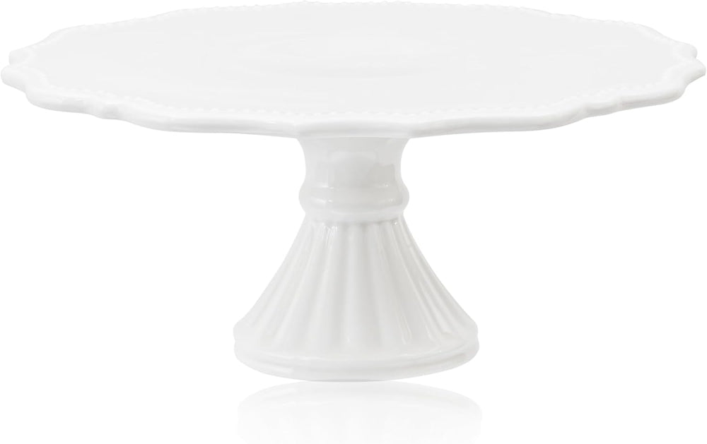 10 Inch Cake Stand, Relief Round Dessert Cake Stand for 8 Inch Cake