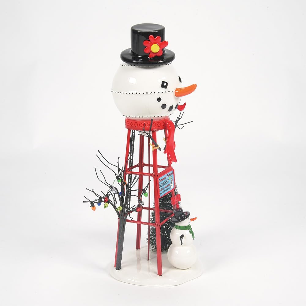 department 56 accessories for villages snowman watertower figurine, package contents