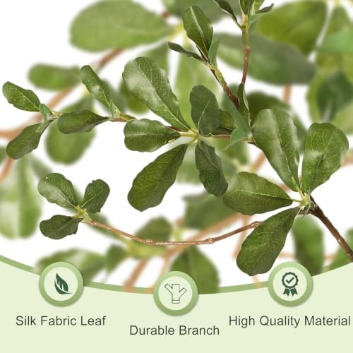 LYERSE Black Olive Tree 7ft with Natural Trunk and Realistic Leaves