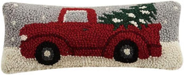 Peking Handicraft 31TG498C05OB Christmas Truck Hook Pillow, 12-inch Length