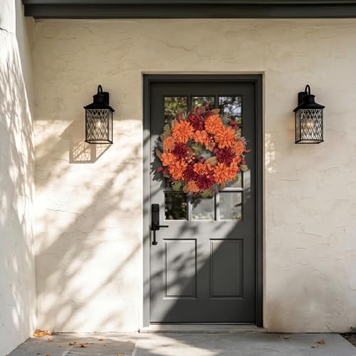 Artgar Fall Wreaths for Front Door - 24 Inch Fall Decor Floral Wreath