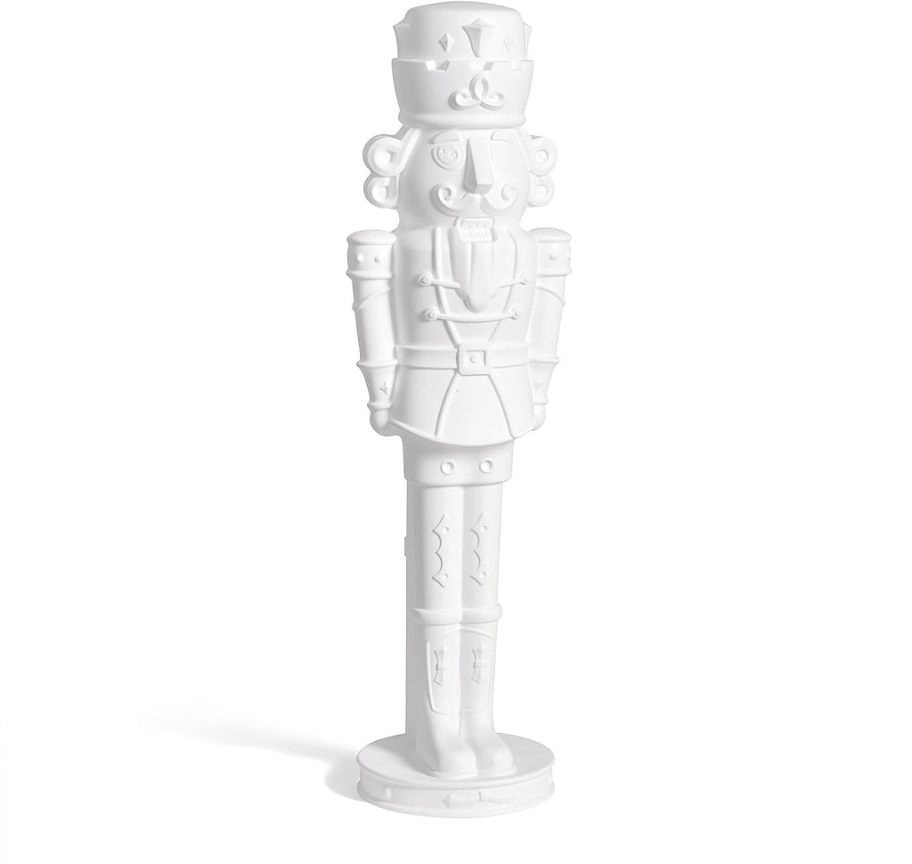 Step2 Nutcracker Prince Paintable DIY Holiday Statue, 4-Foot Tall, White
