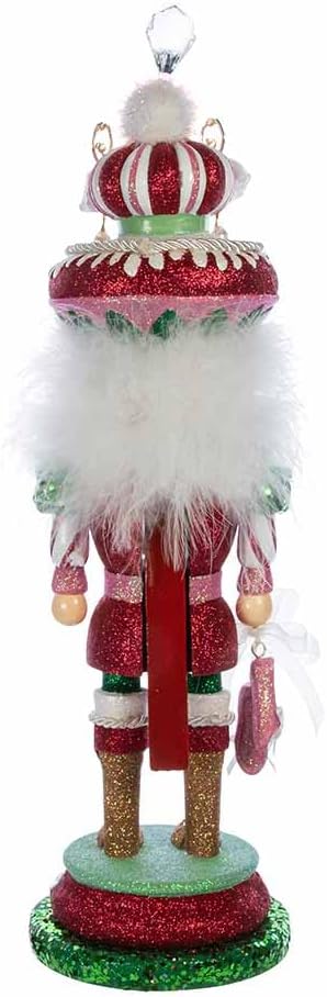 18-inch hollywood pink and green ballet soldier nutcracker shown in use