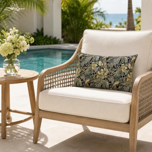 Pack of 2 Patio Lumbar Pillows 12"x20"