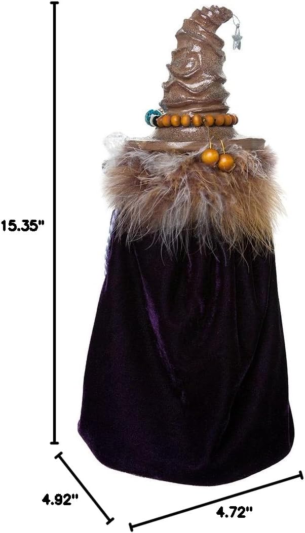 Kurt Adler Hollywood Wizard Nutcracker with Owl, 15"
