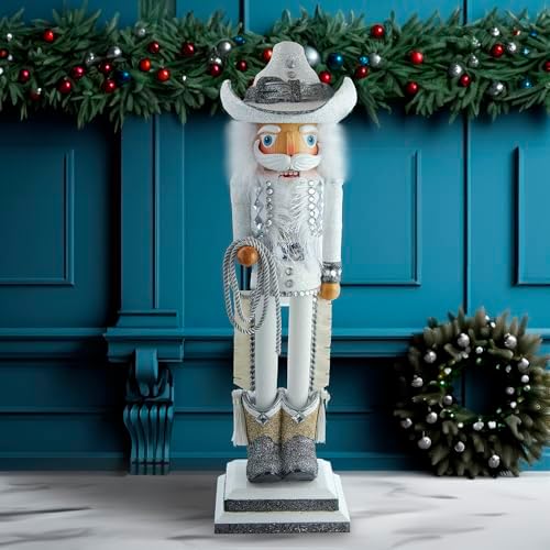 Kurt S. Adler 19-Inch Hollywood Rhinestone Cowboy Nutcracker