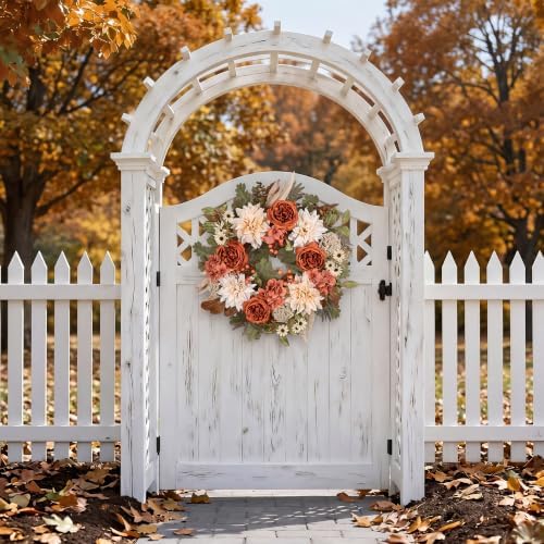 24in Fall Wreaths for Front Door Artificial Autumn Wreath