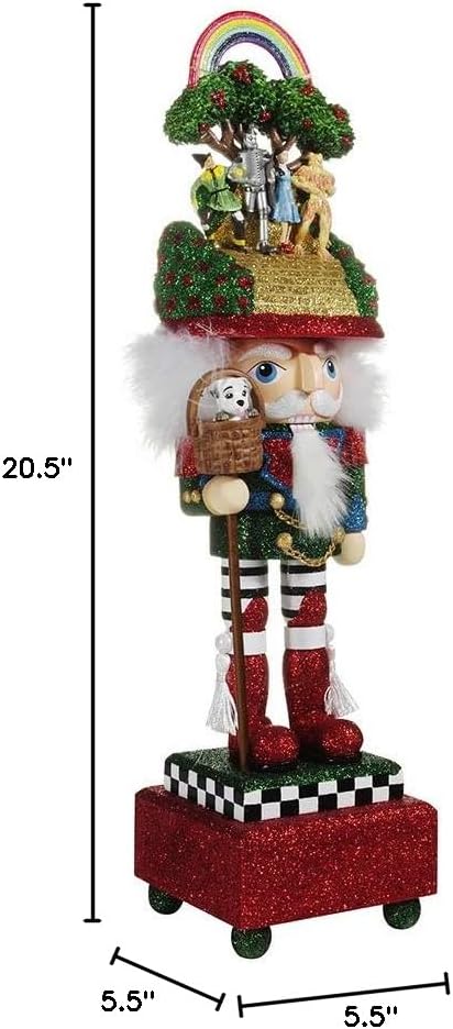 kurt adler oz6191s nutcracker, multi-color, 20-inches tall, close-up detail