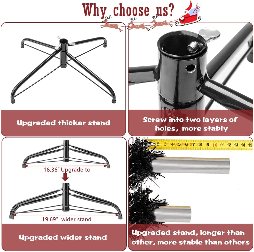 Bonnlo Upgraded Full 7 Feet Unlit Artificial Full 1100 Tips Branches Christma...