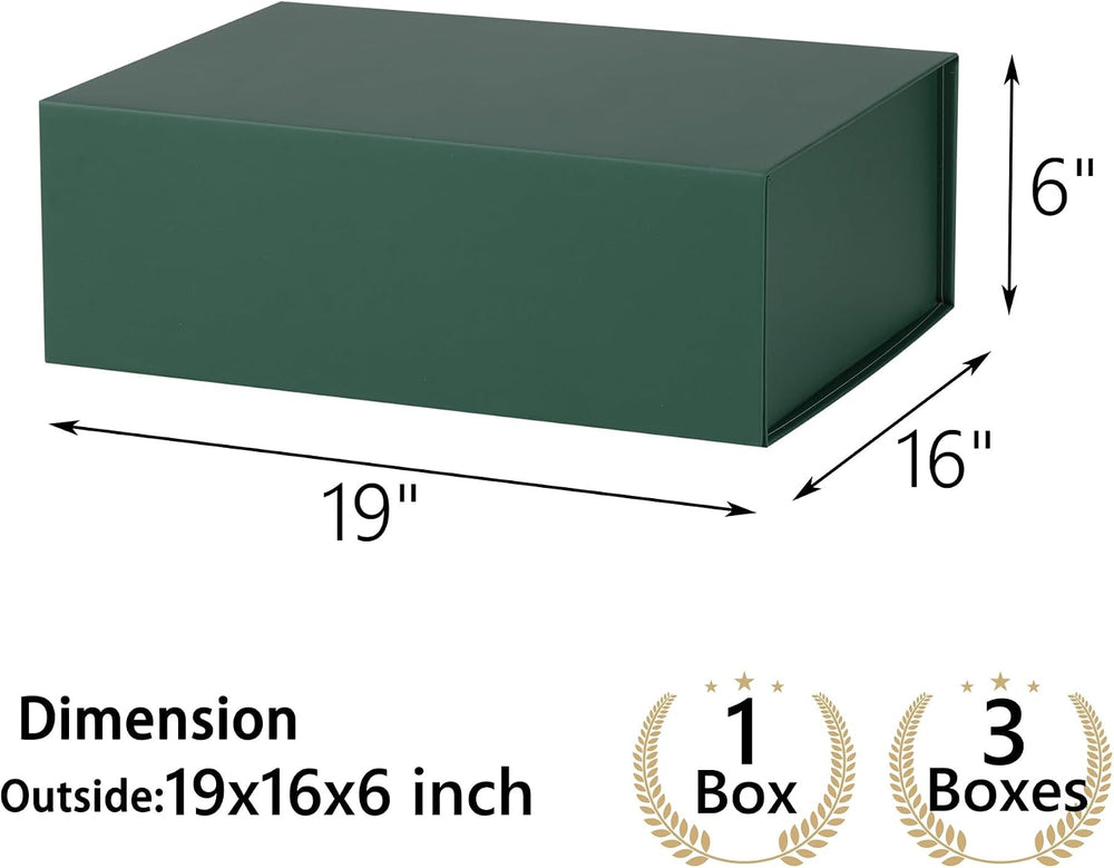 Green Gift Box,19x16x6 Extra Large Gift Boxes With Lids For Presents Includes...