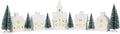 Mark Feldstein Winter Village with Barn LED Porcelain Set, 11 Pc, 5 in