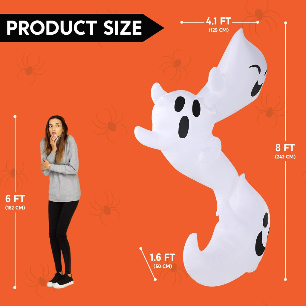 joyin 8ft tall halloween inflatables outdoor decorations, inflatable, package contents