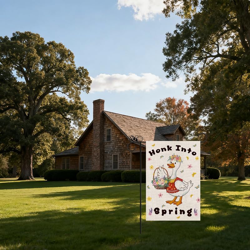 Seasonal Garden Flags - Funny Goose Double Sided Flags Set of 11 Holiday Farm...