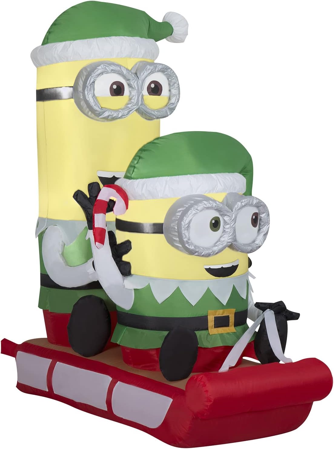 Gemmy 4.5 Ft Minions on Sled Christmas Inflatable, Lighted Airblown Indoor/Outdoor Yard Decoration