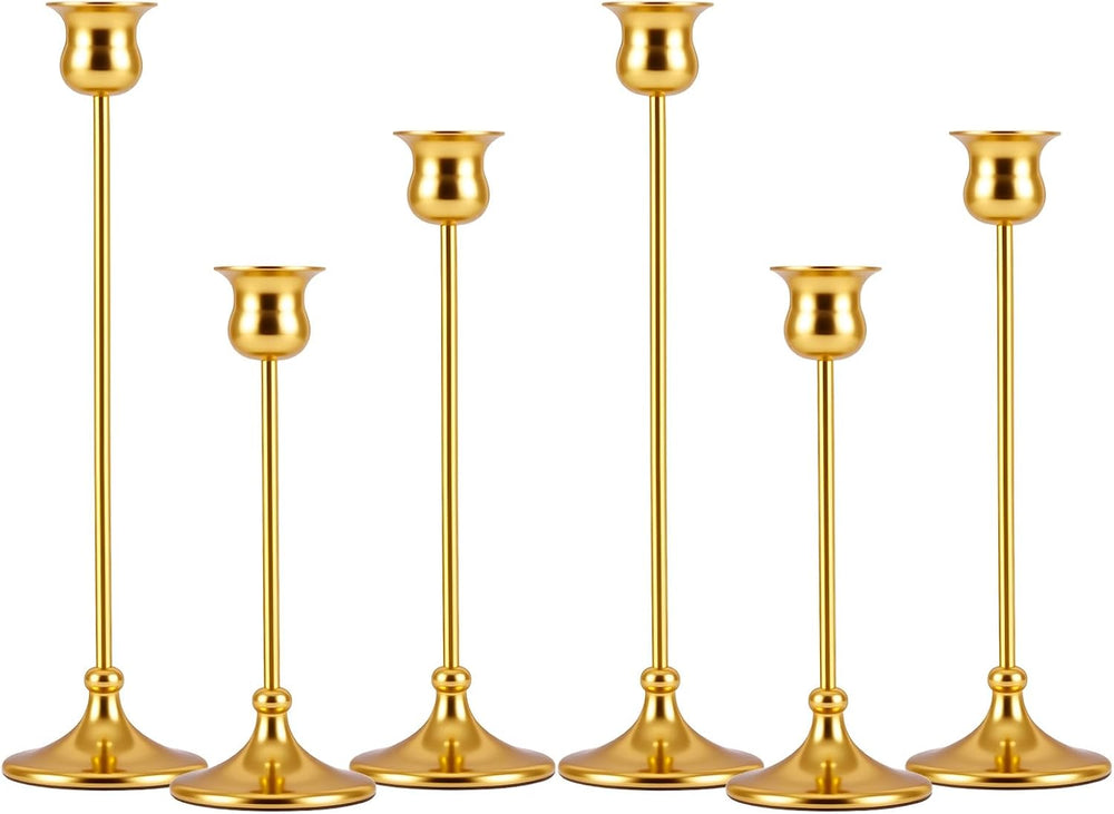 Metal Candle Holder Taper Candlestick Holders for Candle Sticks Vintage Cande...