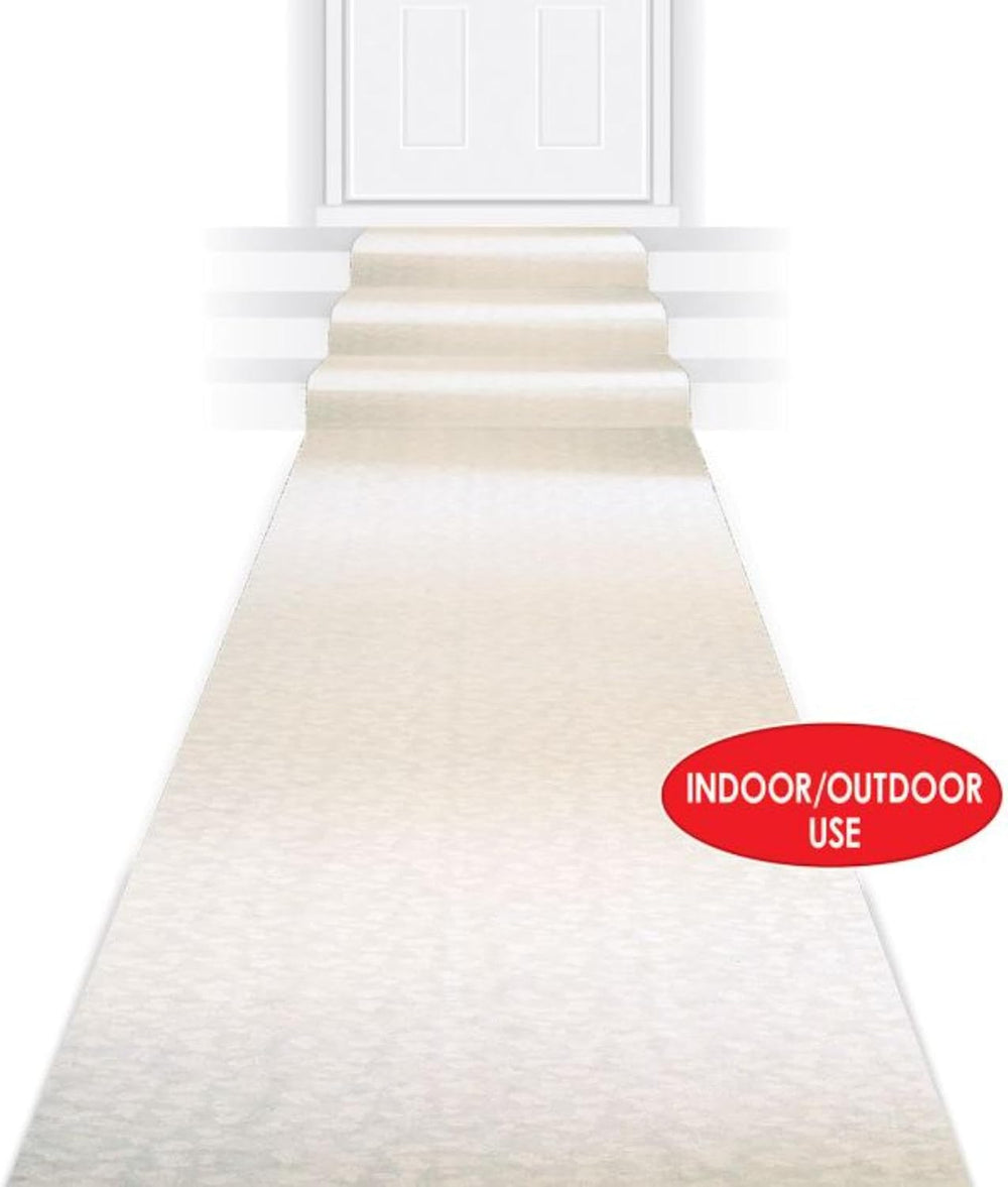 Beistle Wedding Celebration Party Aisle Runner - 100' - White