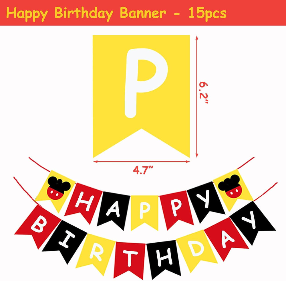 Cartoon 1/2 Way to One Birthday Decorations - Boys 6 Months Party Supplies
