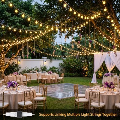 100 led shatterproof globe string lights, 33ft warm showing dimensions