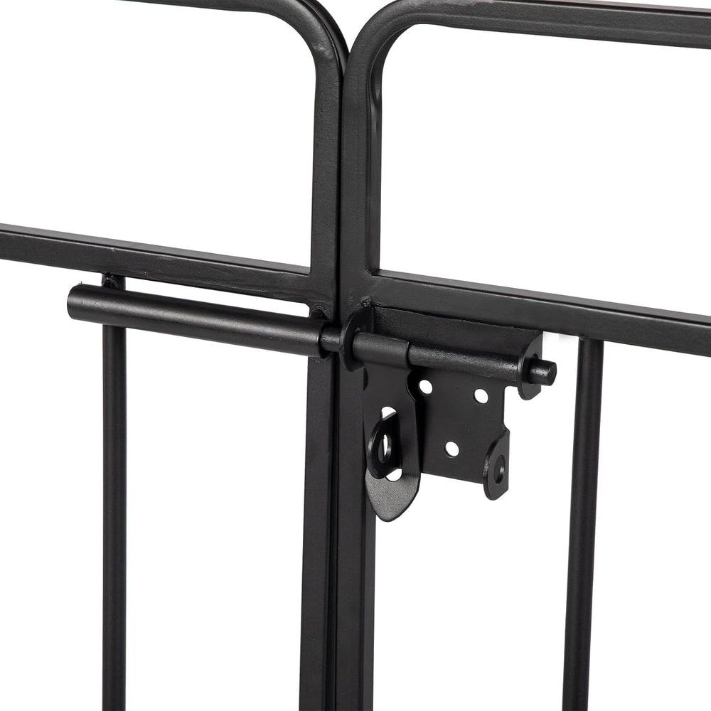 Vasitelan Metal Garden Arch Arbor Trellis with Double Gate