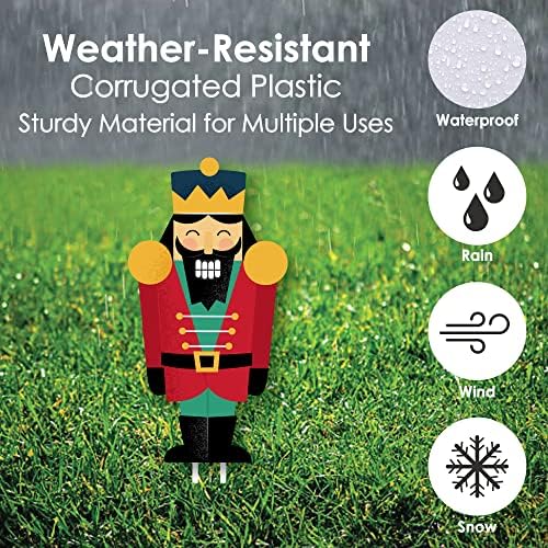 Big Dot of Happiness Christmas Nutcracker - Lawn Decorations - Outdoor Holiday Party Yard Decorations - 10 Piece