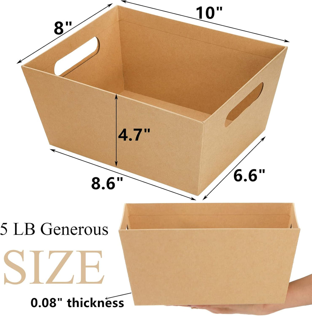 deayou 10 pack gift basket empty, 10" x shown in use