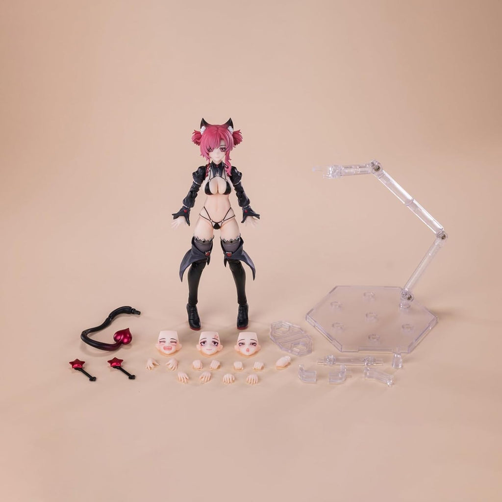 pipigirl 1/12 scale anime style action figures kits showing dimensions