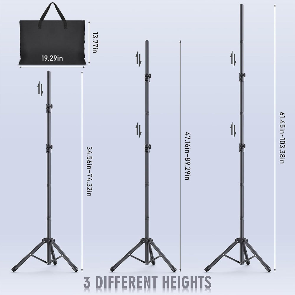 Backdrop Stand Kit - 6 Widths, 10x8.5ft Adjustable Background Stand for Parti...