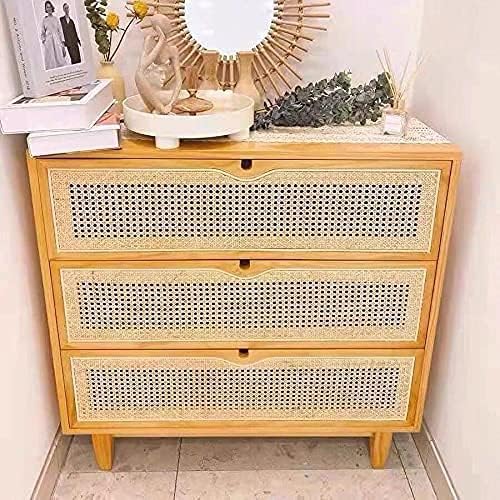 24" Width Rattan Webbing for Caning Projects Natural Pre - Woven Open Me...