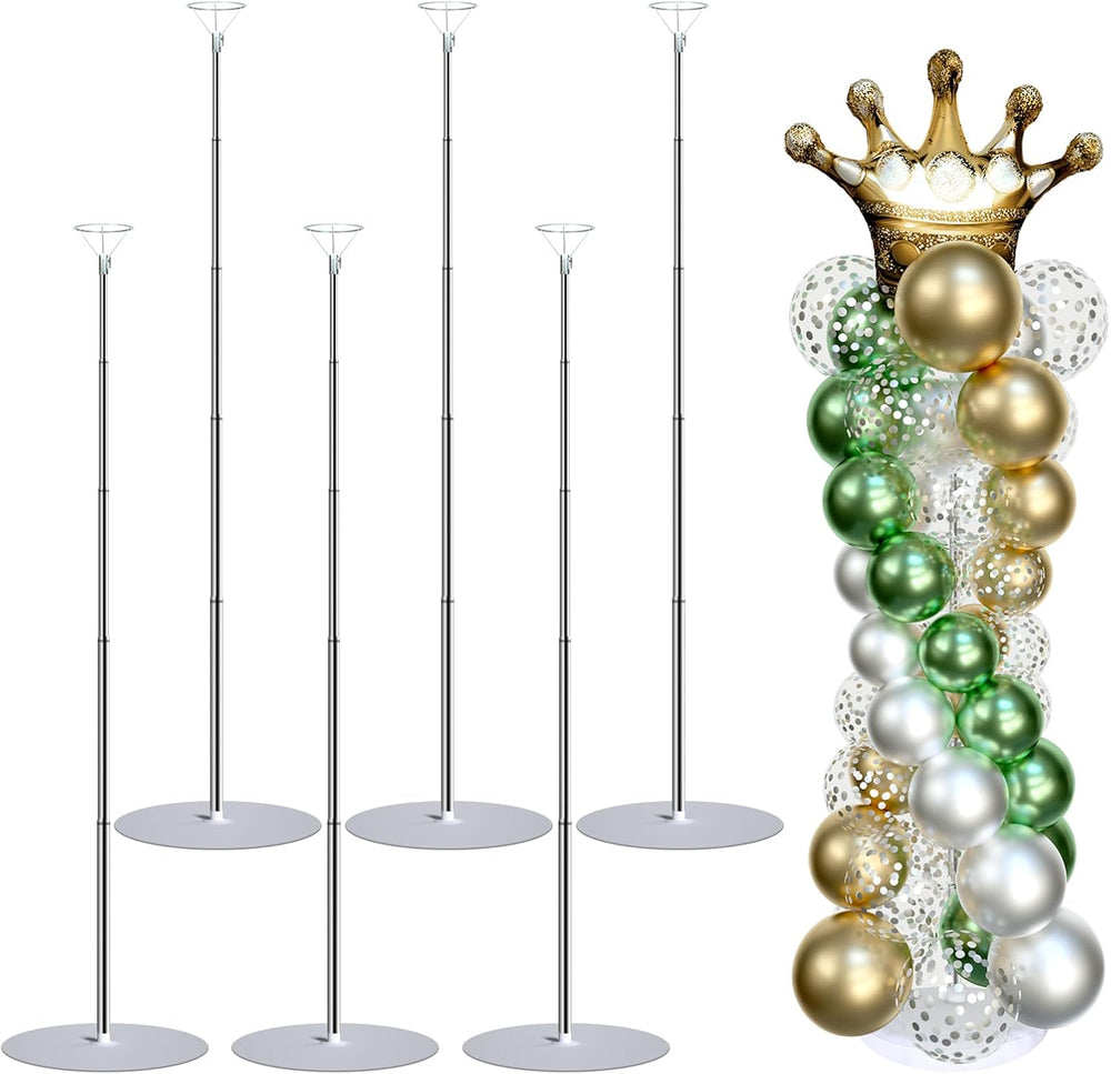 Balloon Arch Kit Balloon stand - Set of 6 Adjustable 7 Feet Balloon Arch Stan...