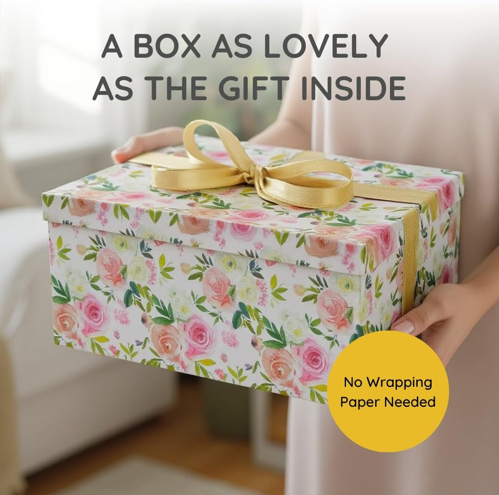 Soul & Lane - Summer Rose Decorative Storage Boxes with Lids, Set of 3