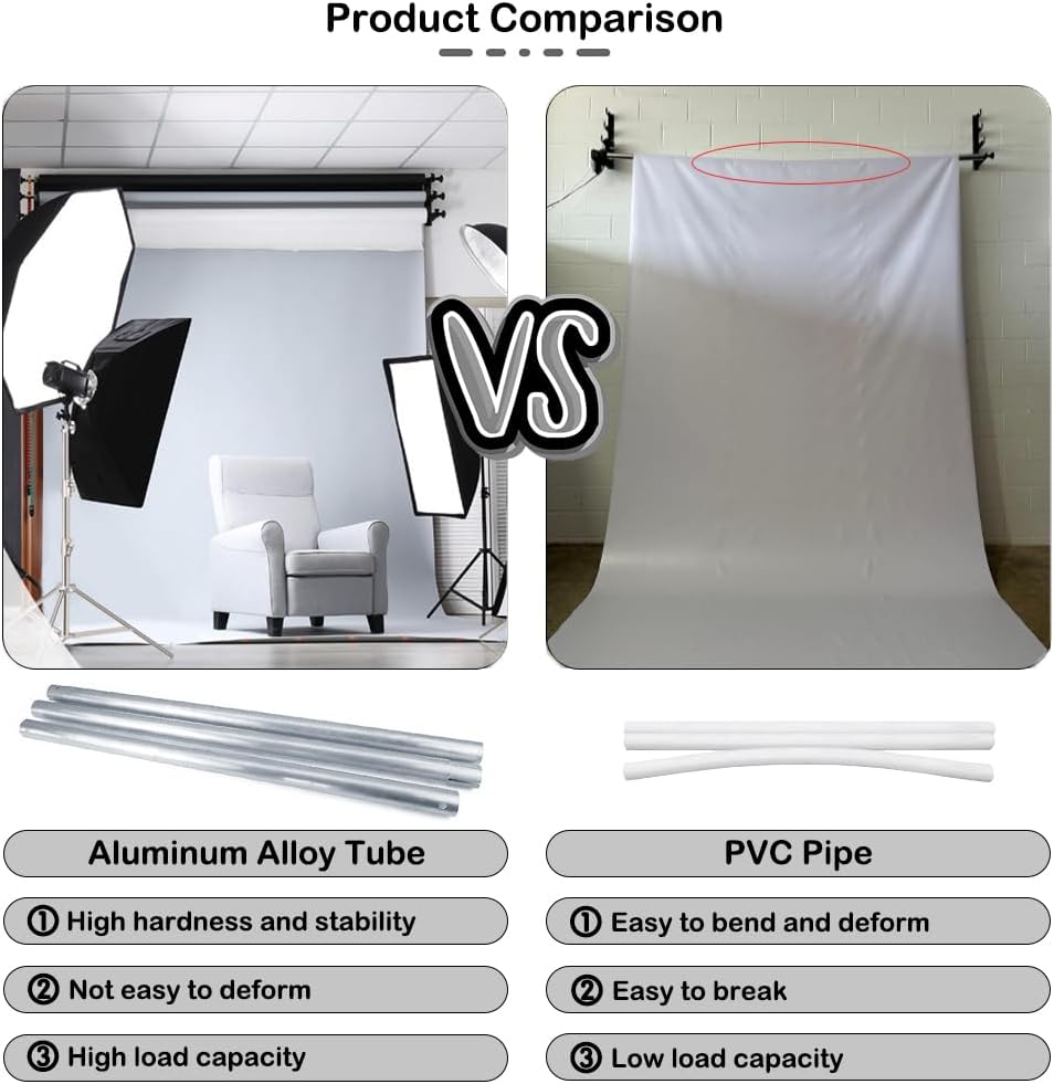 118"/3m metal tube crossbar for manual/electric studio roller showing dimensions