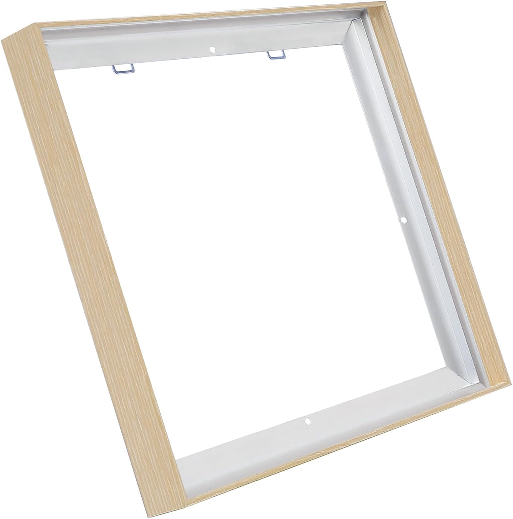 CANFRAVAS 20x20 Canvas Frame, Floating Frame 0.9"Deep(20x20,Natural)