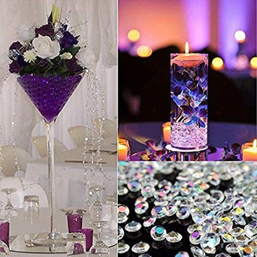 10000 pcs/Pack Wedding Table Scatter Confetti Crystals Acrylic Diamonds Vase Fillers 4.5 mm Rhinestones for Wedding, Bridal Shower, Vase Beads Decorations (Red)
