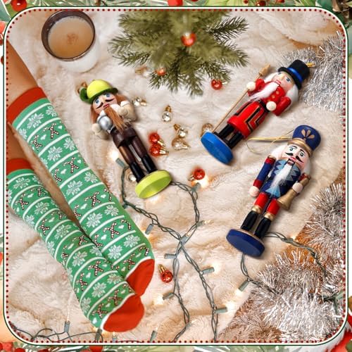 Liliful Christmas Nutcracker Ornament 18 Wooden Hanging Tree Decor, Elegant