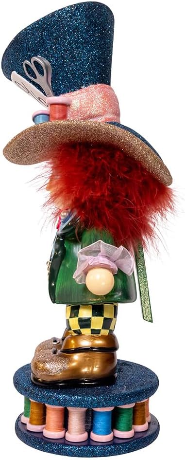 kurt adler 13" hollywood nutcrackers™ mad hatter nutcracker, side view