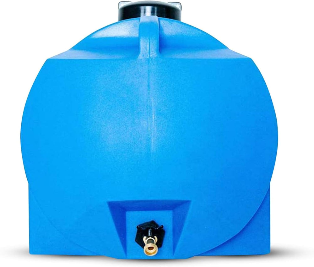 WaterPrepared 35 Gallon Portable Utility Water Tank, Blue