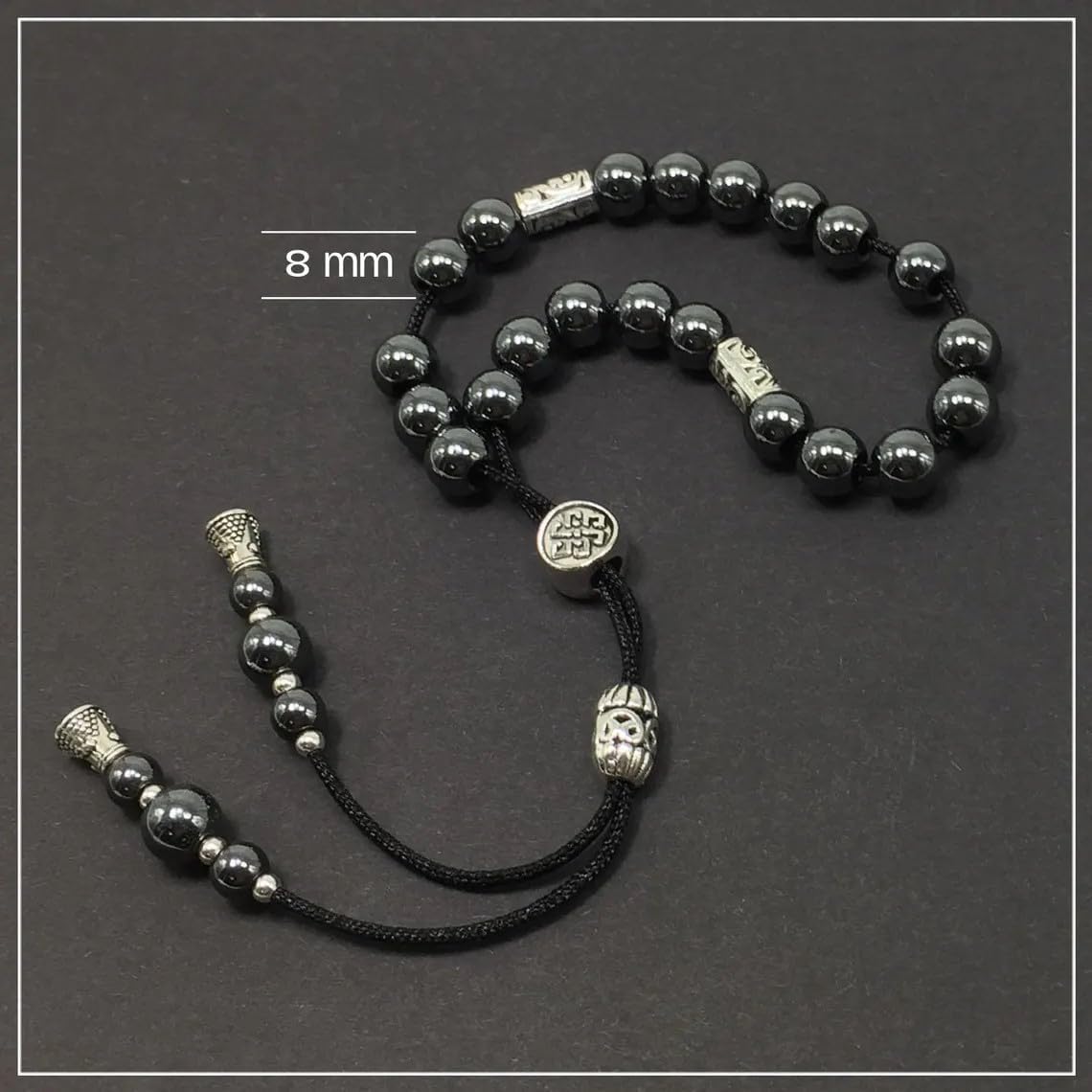 design - greek komboloi series- worry beads begleri shown in use