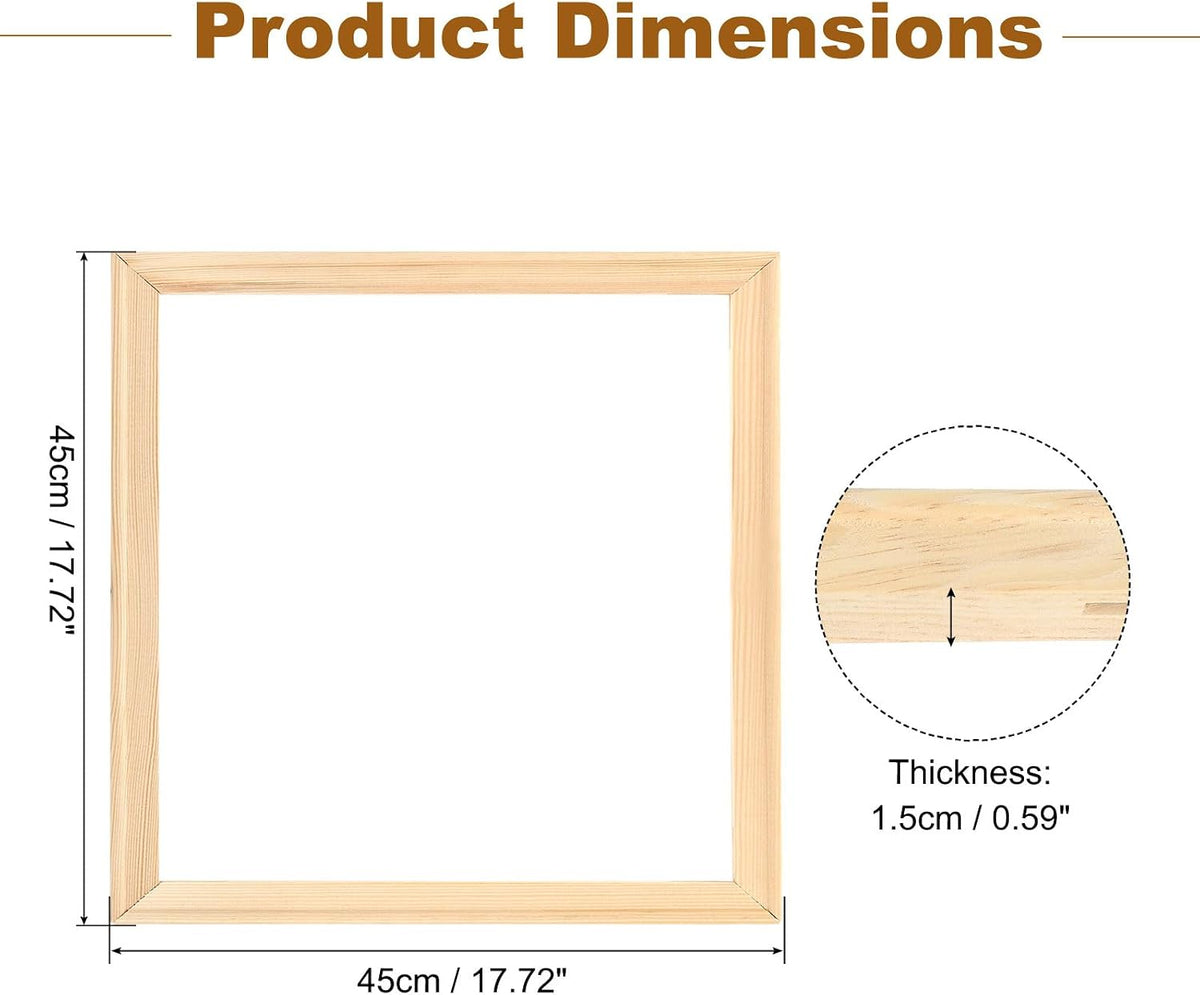 uxcell 2 pcs diy canvas stretcher bars, 18 shown in use