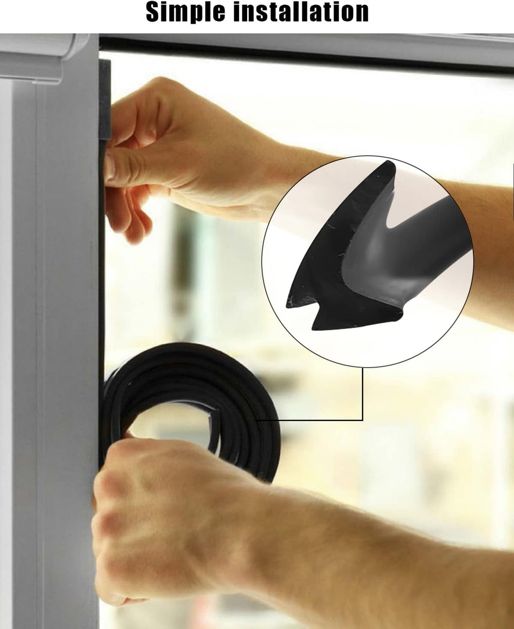 RV Window Seal Strip 1/2 x 1/4 Inch – 40ft EPDM Rubber Gasket