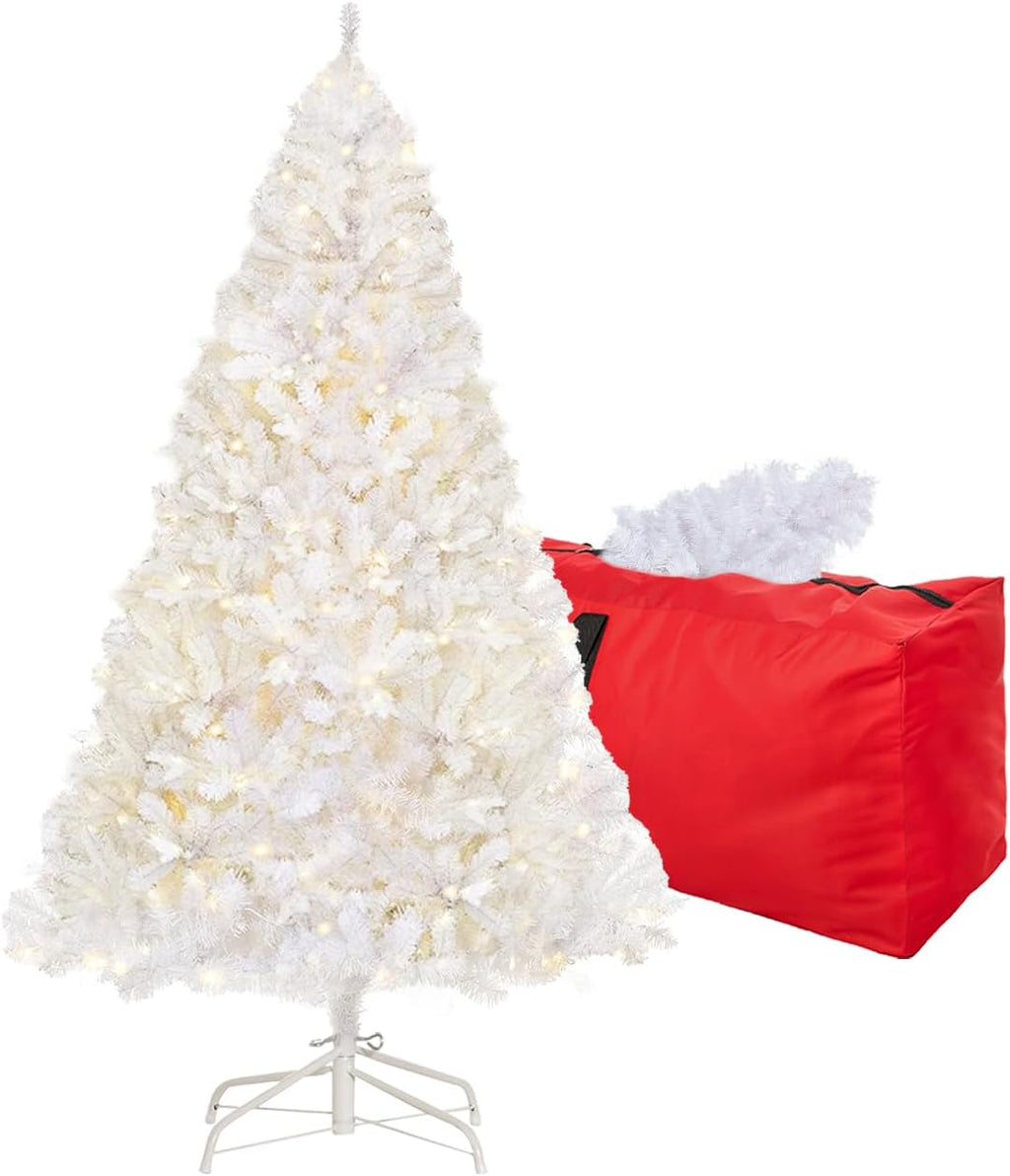4ft White Prelit Artificial Christmas Tree,Arbol de Navidad Fake Xmas Tree