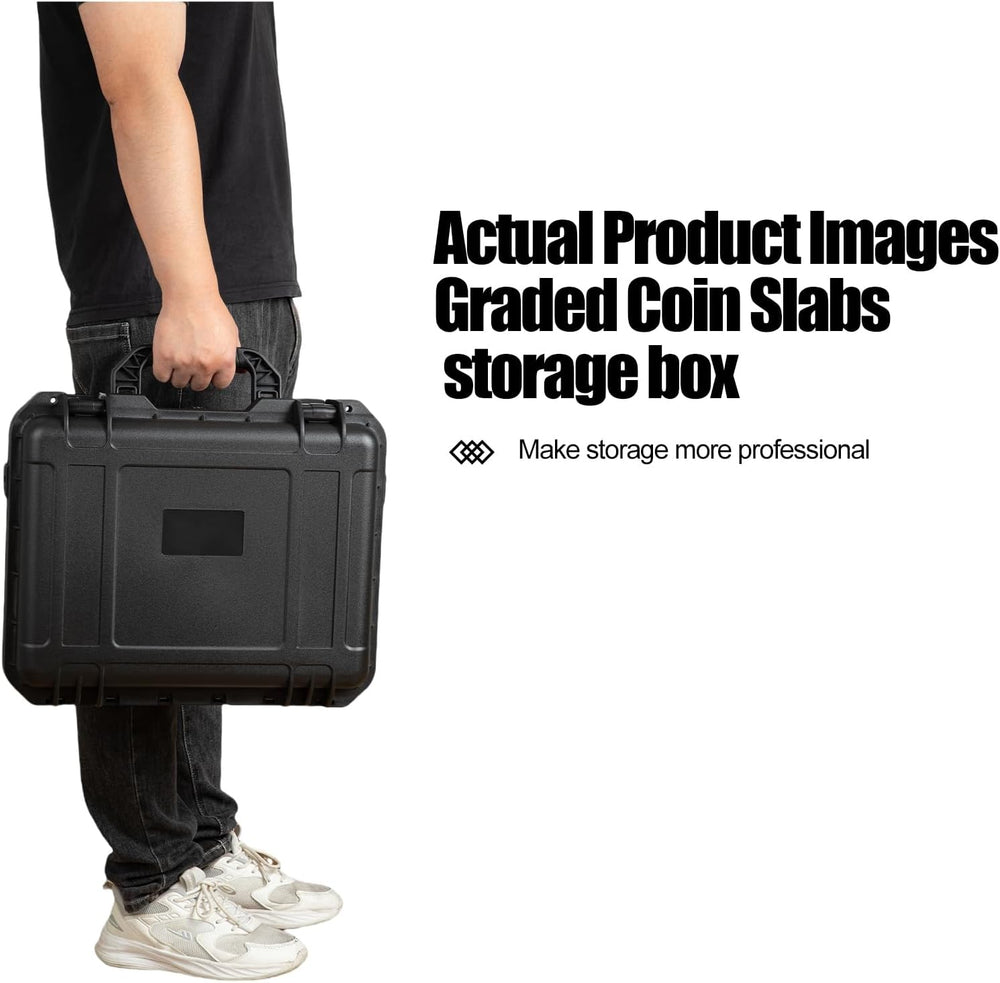 Coin Slabs Case Compatible with 140+ PCGS or NGC Coin Slabs, Waterproof Coin ...