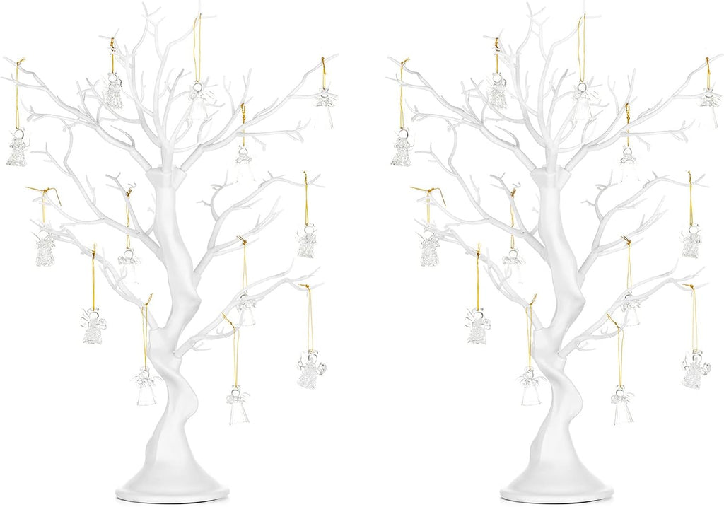 NUPTIO Artificial White Tree Branch for Christmas, 22.8 Inch, 2 Pcs