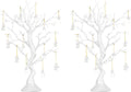 NUPTIO Artificial White Tree Branch for Christmas, 22.8 Inch, 2 Pcs