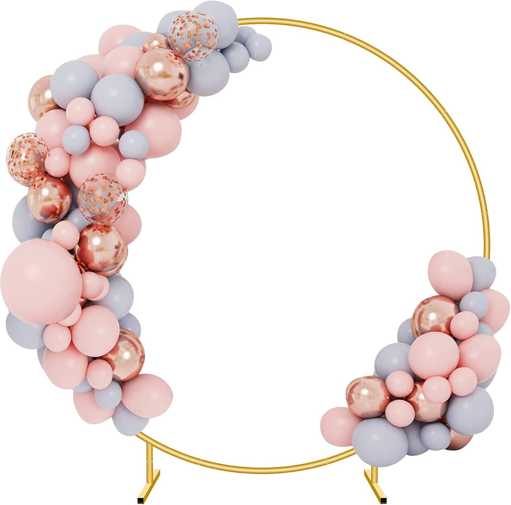 7.2FT Circle Balloon Arch Stand for Floor Round Arch Backdrop Stand for Parti...