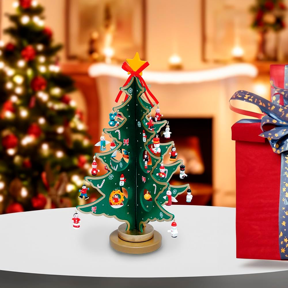 kurt adler advent calendar christmas tree with 24 shown in use