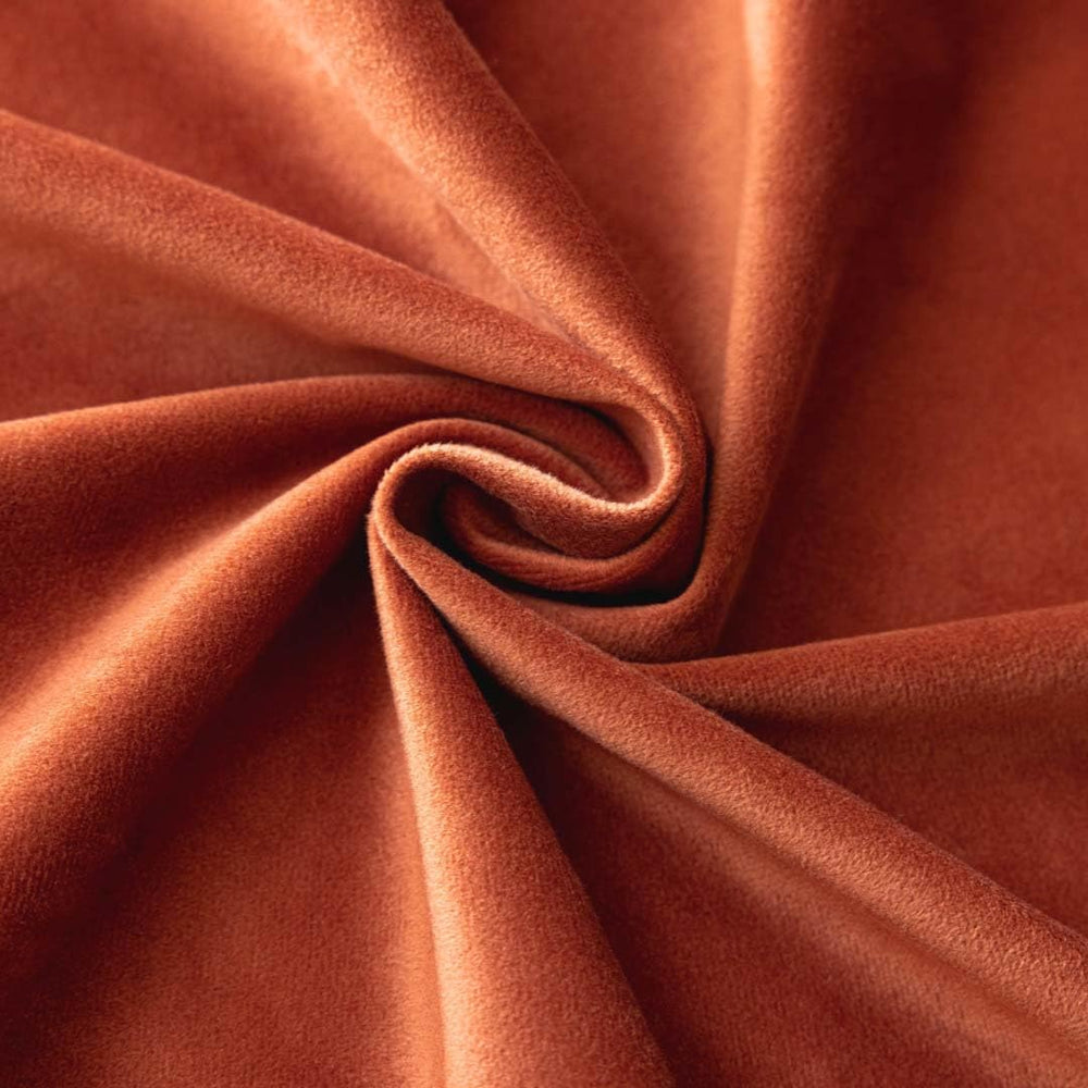 F-CHU Luxury Burnt Orange Tablecloth Thickset Velvet Tablecloth 60x60IN