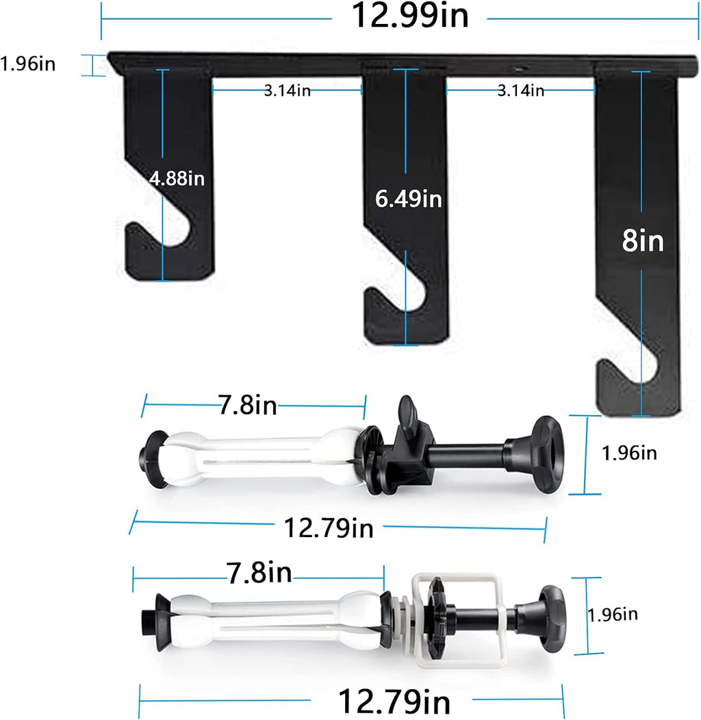 photography backdrop wall mount 3 roller support system, package contents