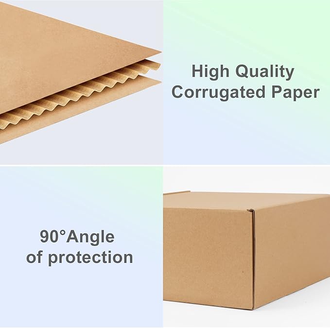 MEBRUDY 7x5x2 Inches Shipping Boxes Pack of 50, Small Corrugated Cardboard Box for Mailing Packing Literature Mailer